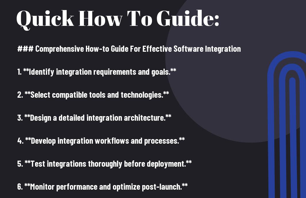 Effective Software Integration